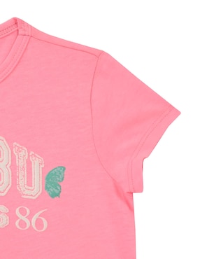 Playera Ferrioni Malibu manga corta para niña