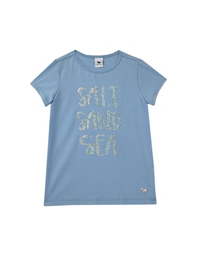 Playera Ferrioni Sand manga corta para niña