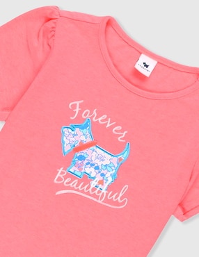 Playera ferrioni manga corta para niña