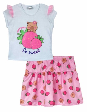Conjunto ceremonia Guz de algodón para niña