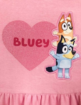 Playera Bluey manga corta para niña