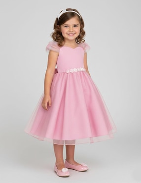 Vestido Gerat Primavera Fiesta manga cap para niña
