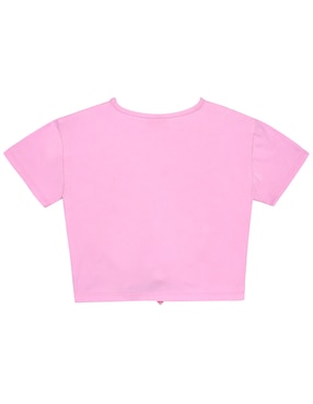 Playera Barbie manga corta para niña