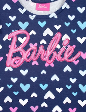 Vestido Barbie manga volantes para niña