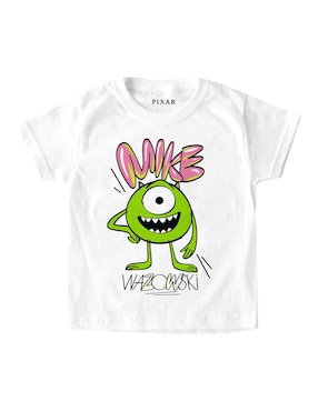 Playera Pixar Monsters Inc manga corta para niña