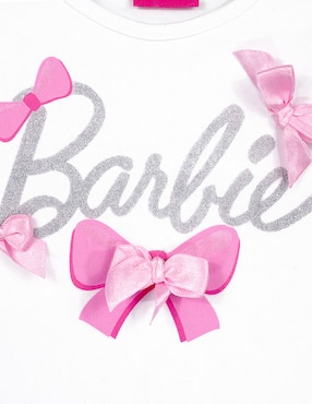 Playera Barbie Barbie manga corta para niña