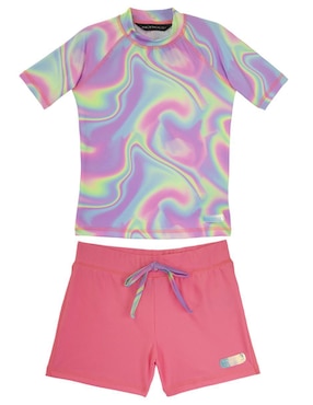 Conjunto wetshirt Skysoul estampado gráfico para niña