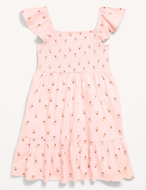 Vestido Old Navy manga volantes para niña