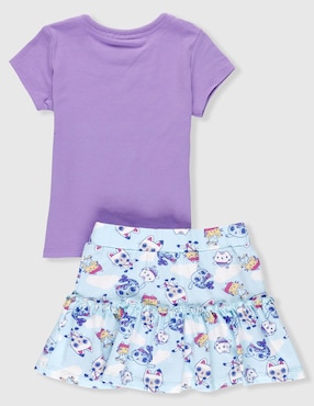 Conjunto Gabby's Dollhouse de algodón para niña