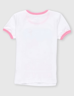 Playera Hello Kitty Hello Kitty manga corta para niña