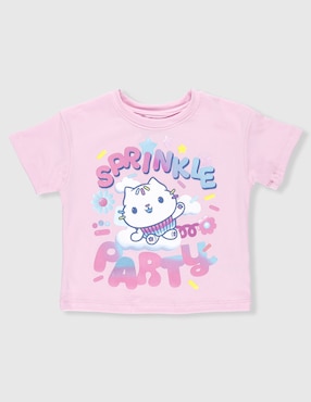Playera Gabby's Dollhouse Gabby's Dollhouse manga corta para niña
