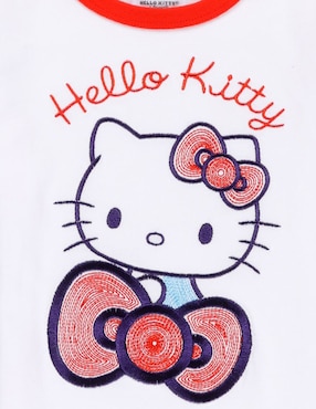 Playera Hello Kitty Hello Kitty manga corta para niña