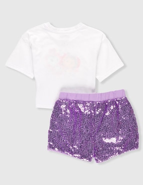 Conjunto Gabby's Dollhouse de algodón para niña