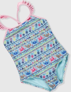 Traje de baño completo Disney Stitch para niña