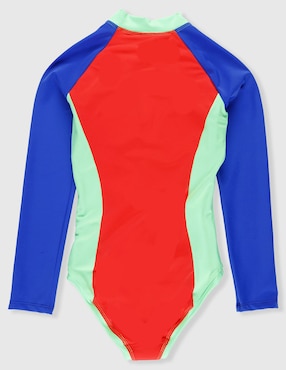Bodysuit Sunset T estampado bloques de color para niña