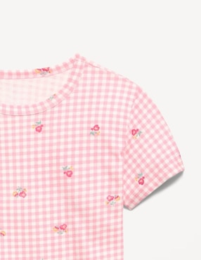 Playera Old Navy manga corta para niña