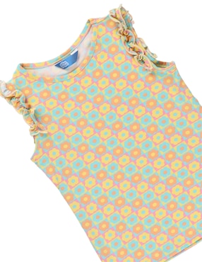 Set de blusa Piquenique para niña