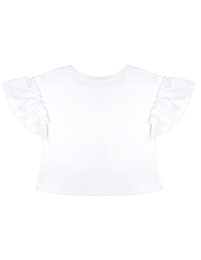 Playera Barbie manga corta para niña