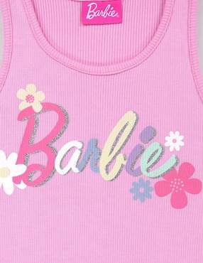 Set playera Barbie sin maga para niña