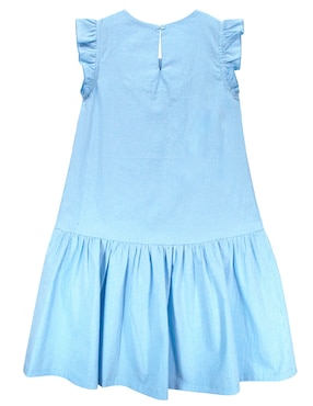 Vestido Barbie manga volantes para niña