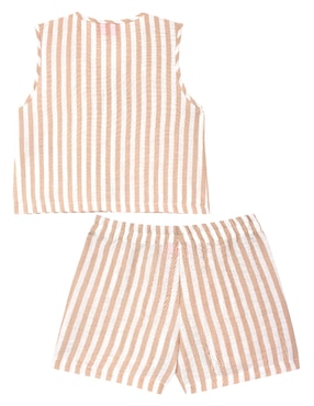 Conjunto Barbie de algodón para niña