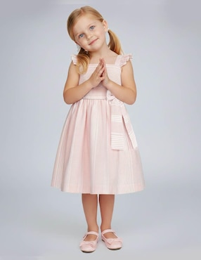 Vestido Gerat manga con pliegues para niña