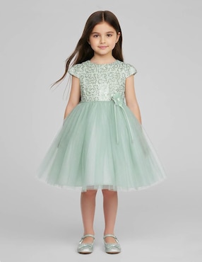 Vestido Gerat manga corta para niña