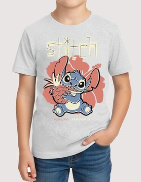 Playera Disney Stitch Kauai manga corta para niño