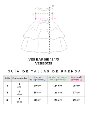 Vestido Flory sin manga para bebé