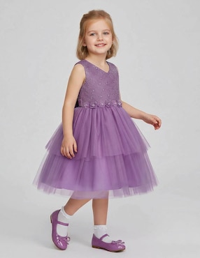 Vestido Gerat sin manga para niña