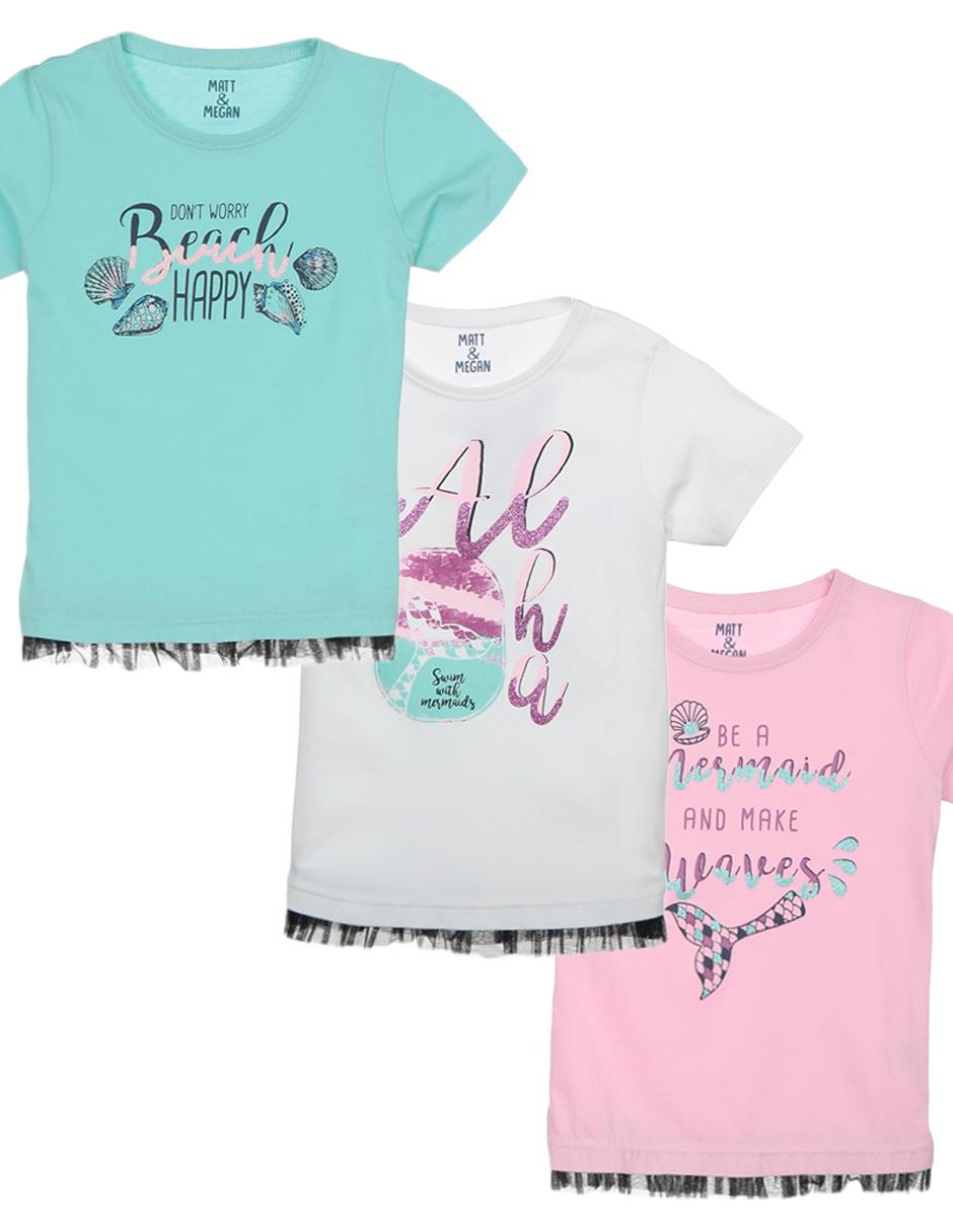 Set playera manga larga para niña 1