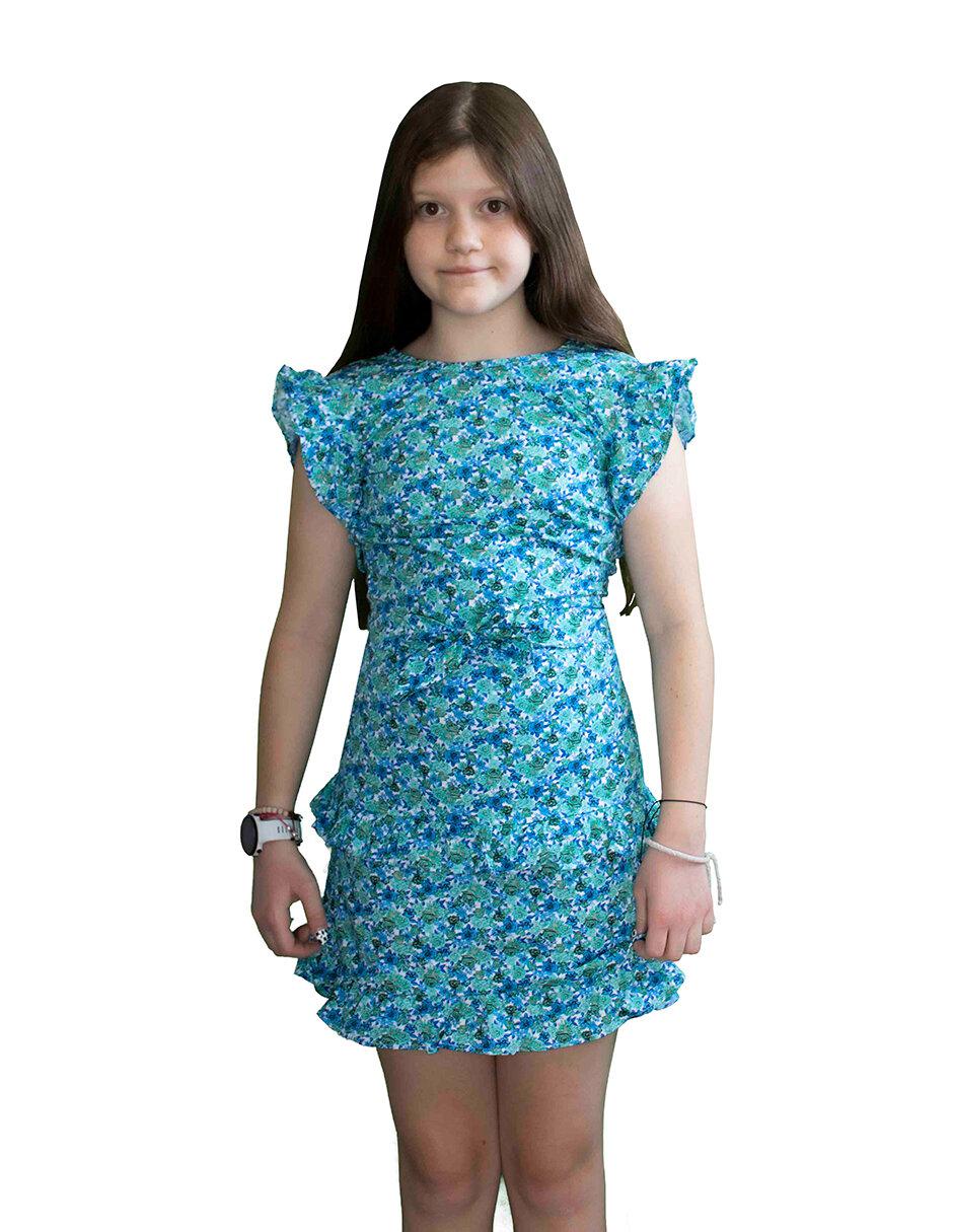 Vestido manga volantes para niña Vestido manga volantes para niña
