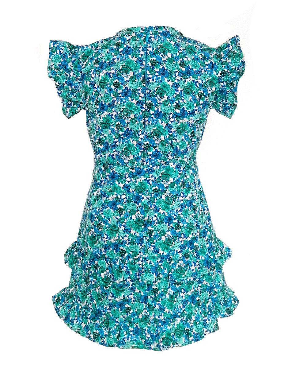 Vestido manga volantes para niña 2