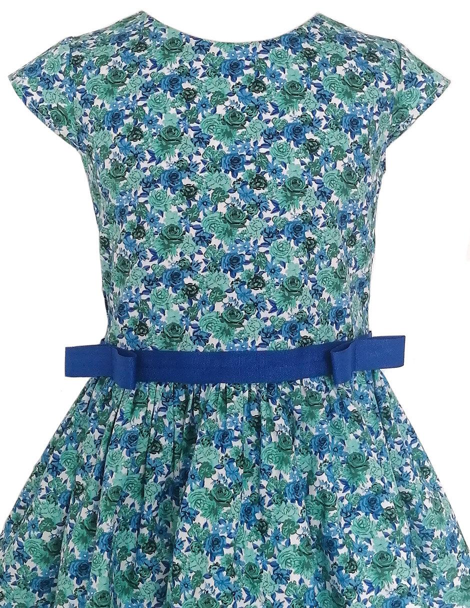Vestido manga volantes para niña 3