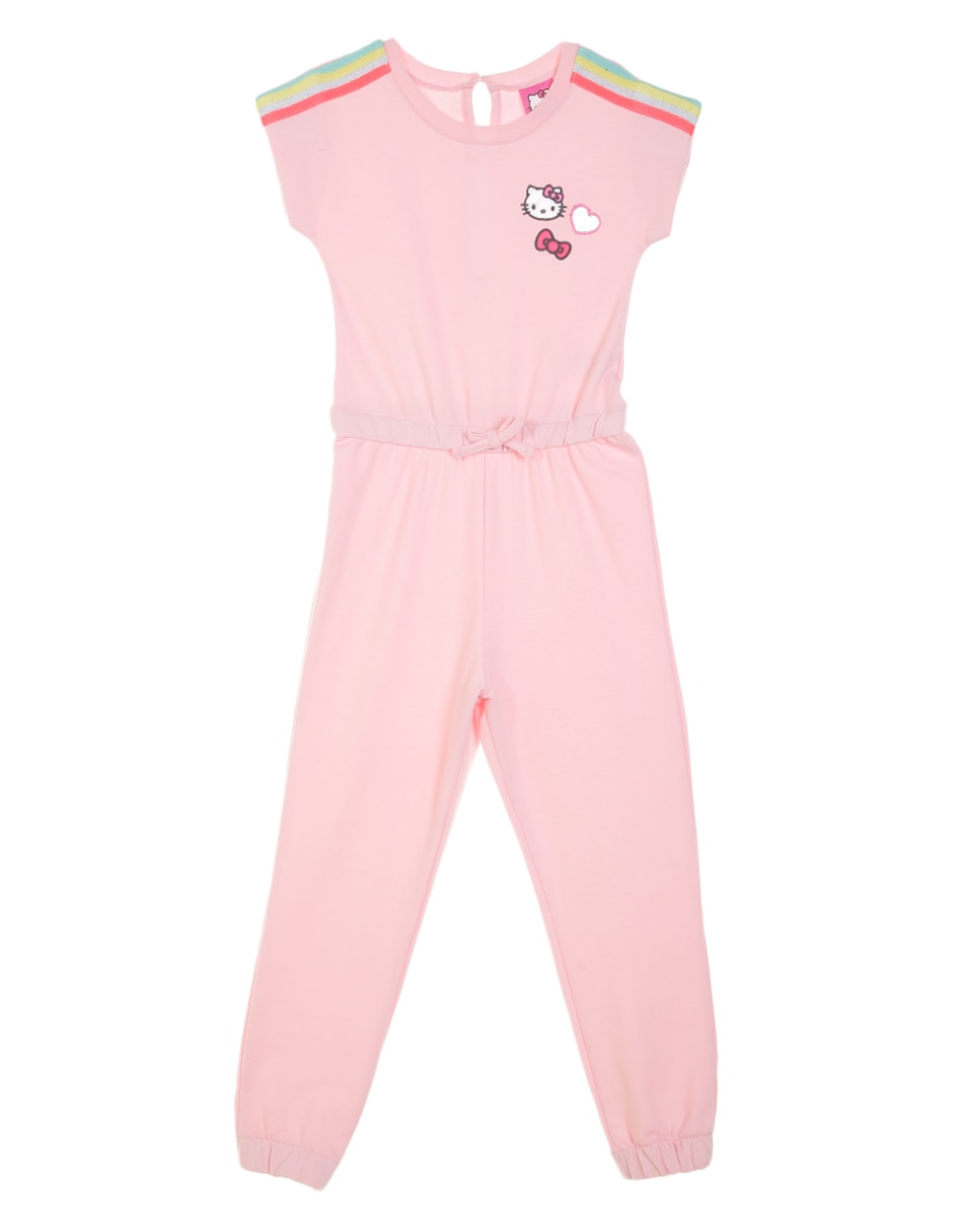 Jumpsuit liso Hello Kitty algodón para niña 