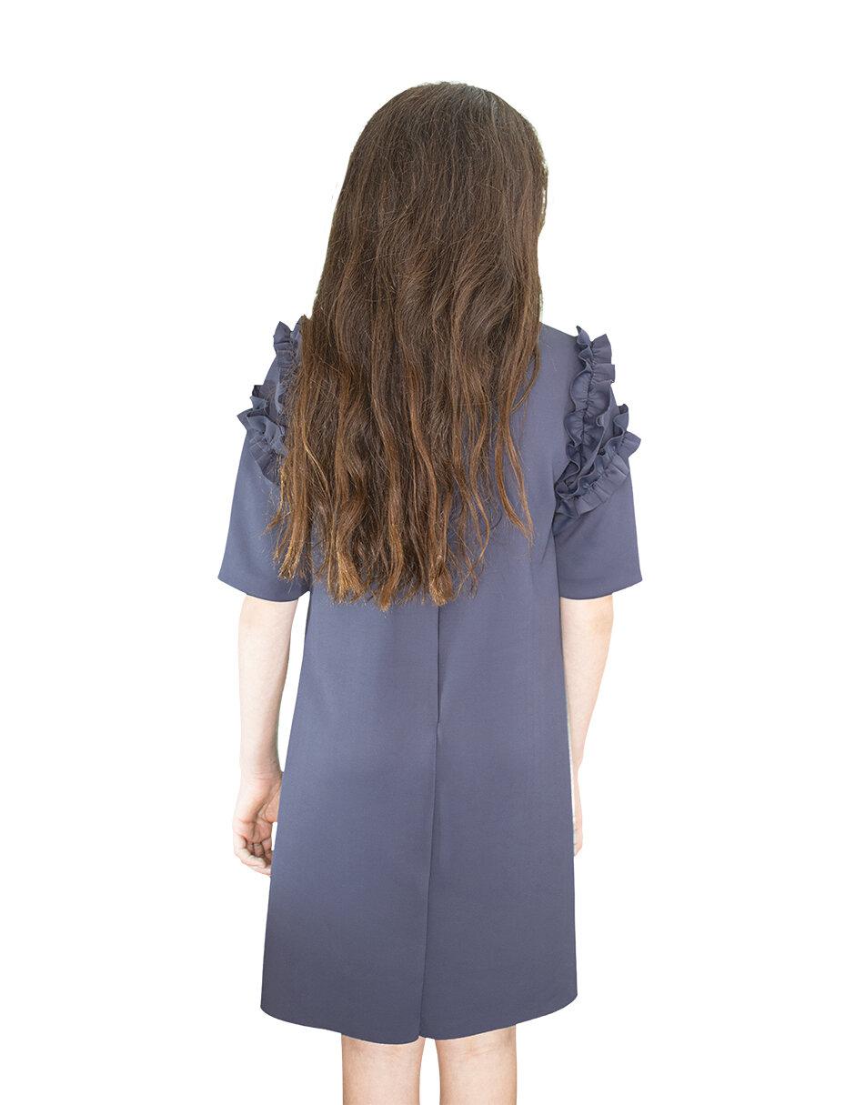 Vestido manga regular para niña 2