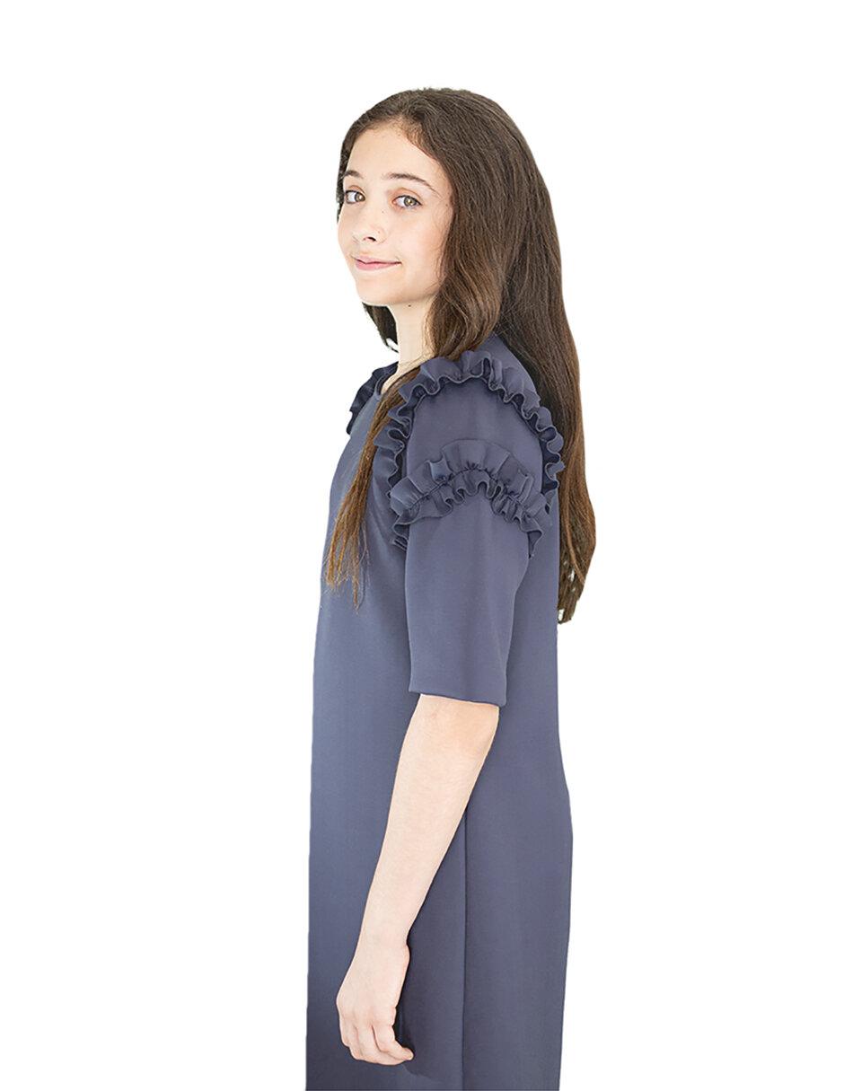 Vestido manga regular para niña 4