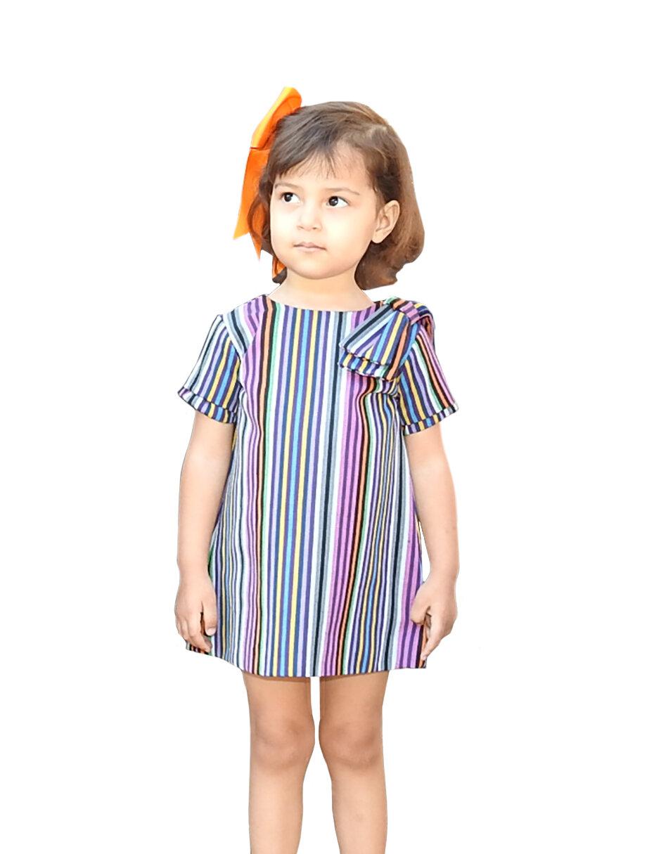 Vestido manga regular para niña Vestido manga regular para niña