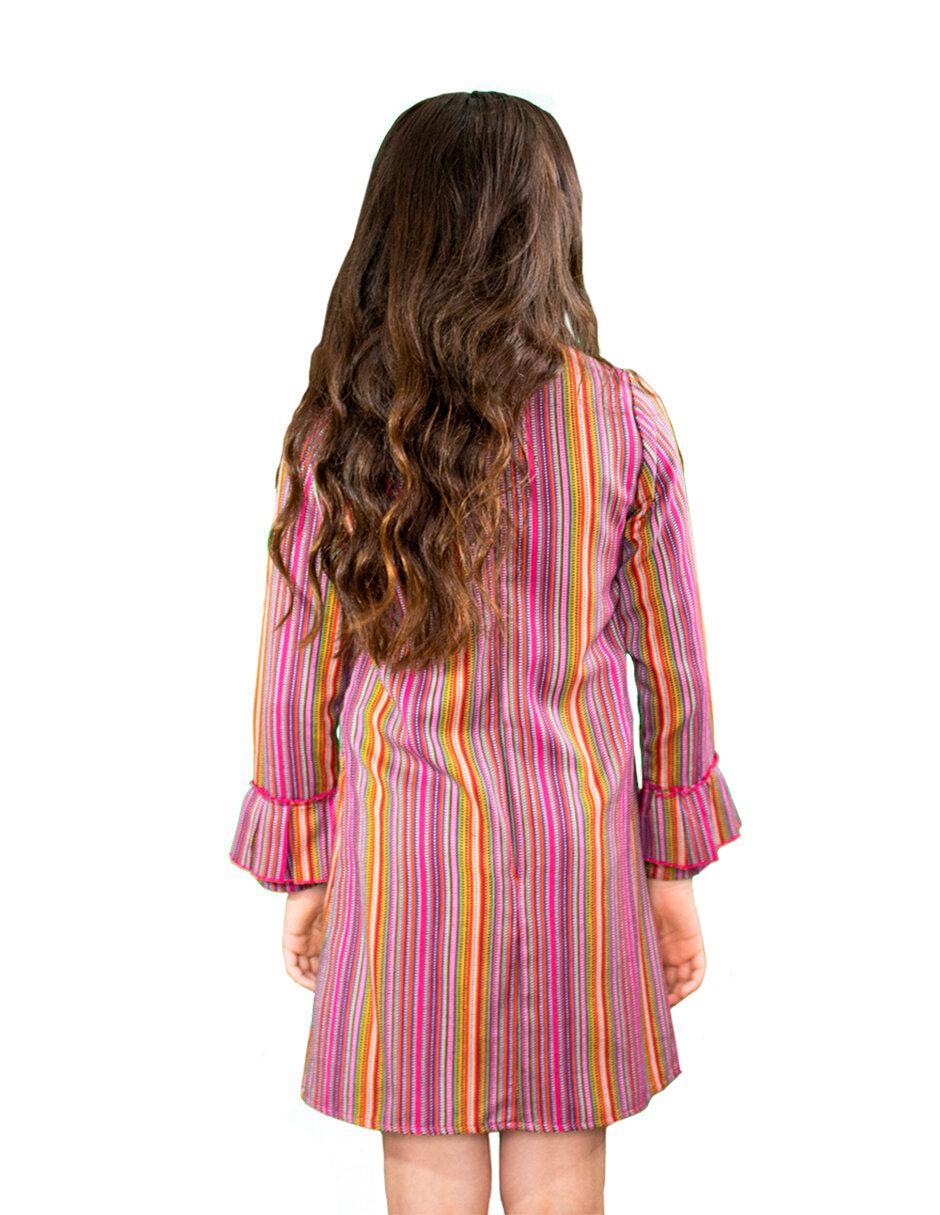 Vestido manga regular para niña 2
