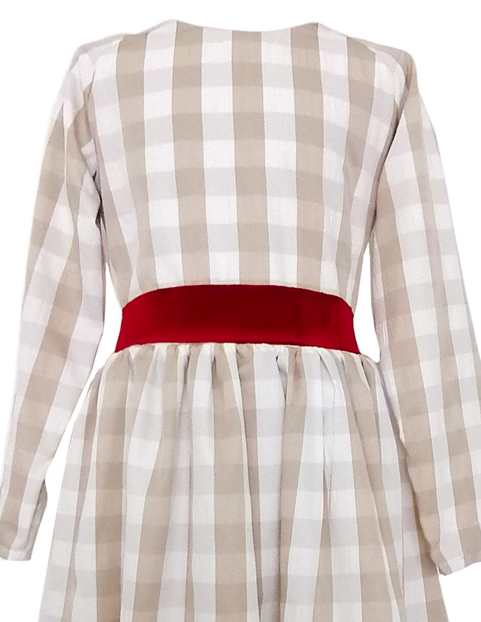 Vestido manga ranglán para niña 3