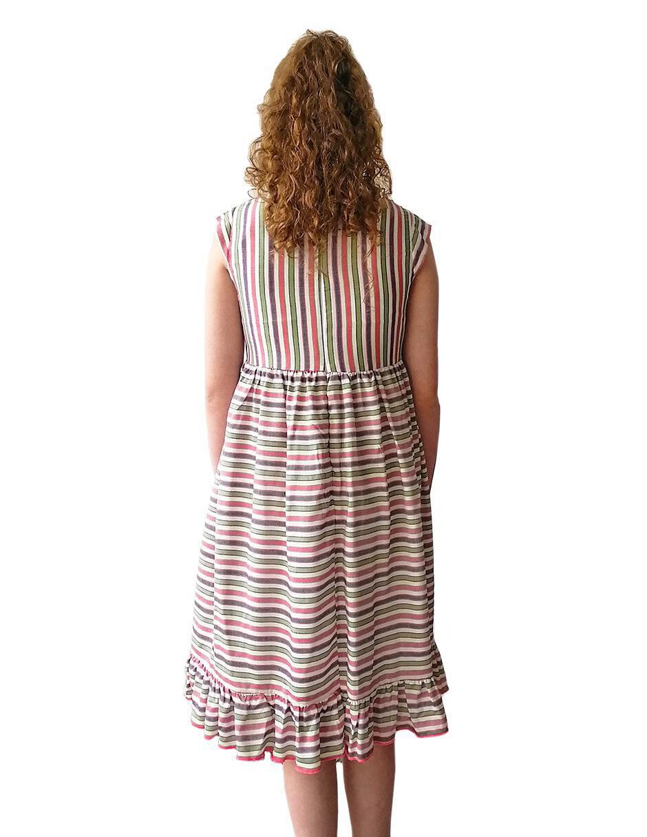 Vestido manga cap para niña 2
