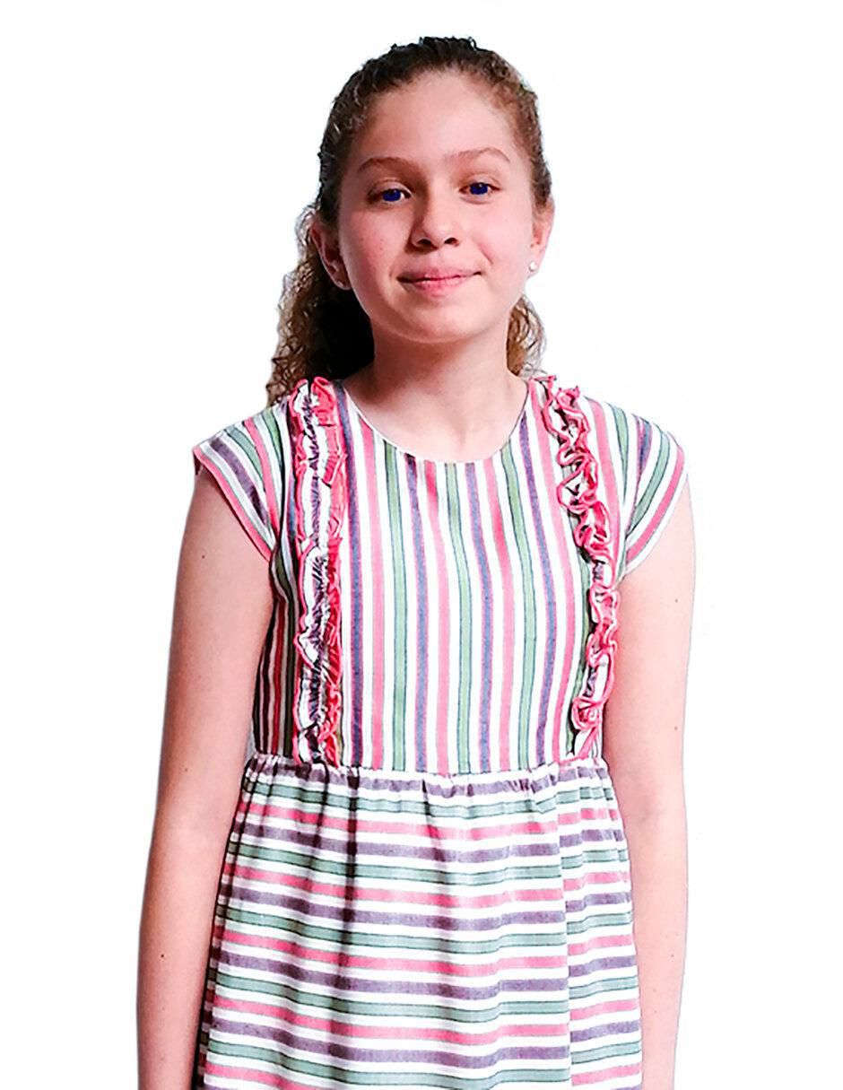 Vestido manga cap para niña 3