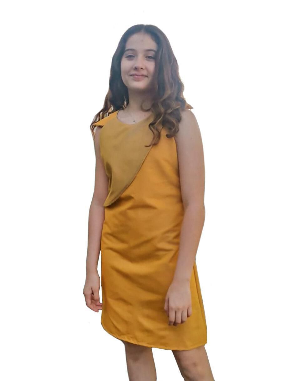 Vestido manga ranglán para niña Vestido manga ranglán para niña