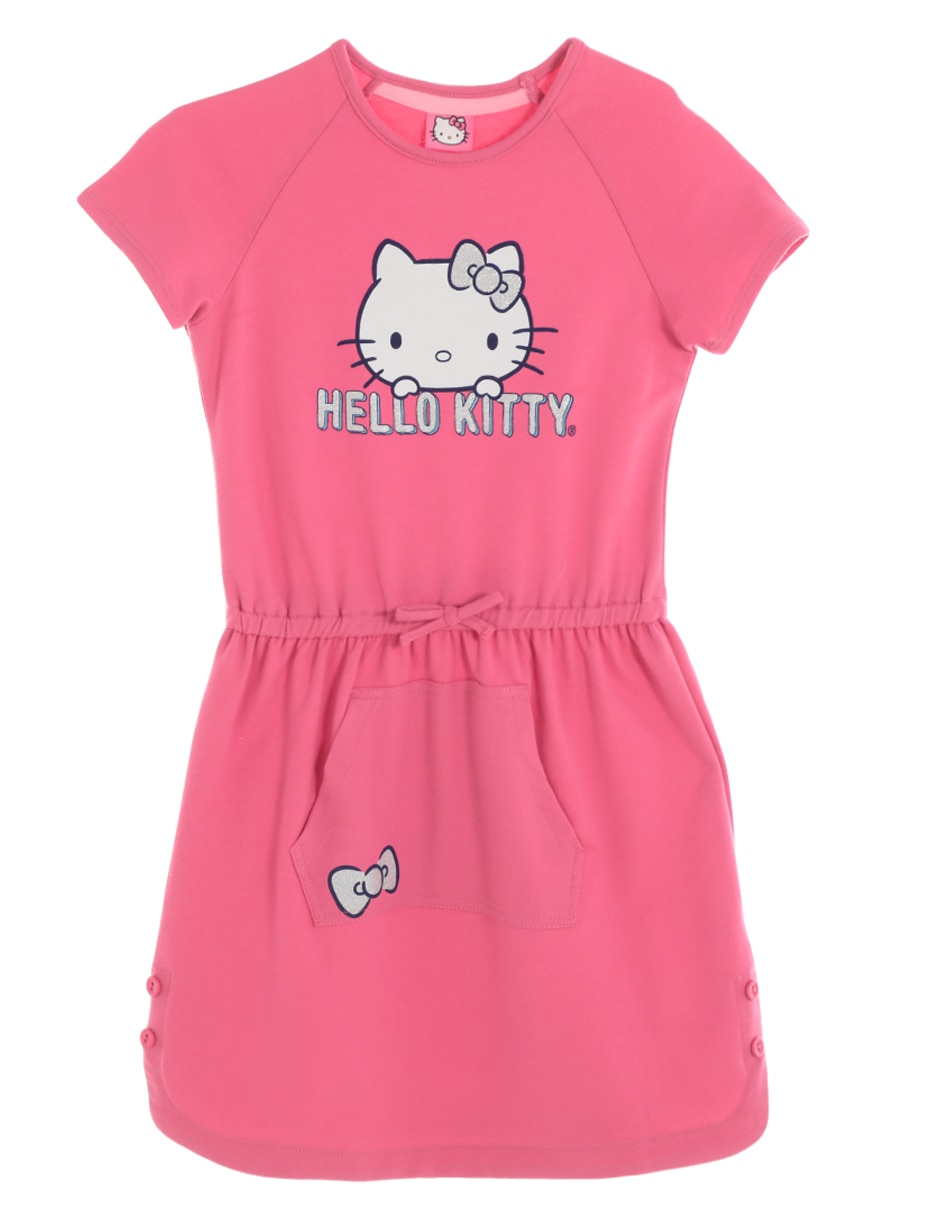Vestido Hello Kitty manga regular para niña Vestido Hello Kitty manga regular para niña