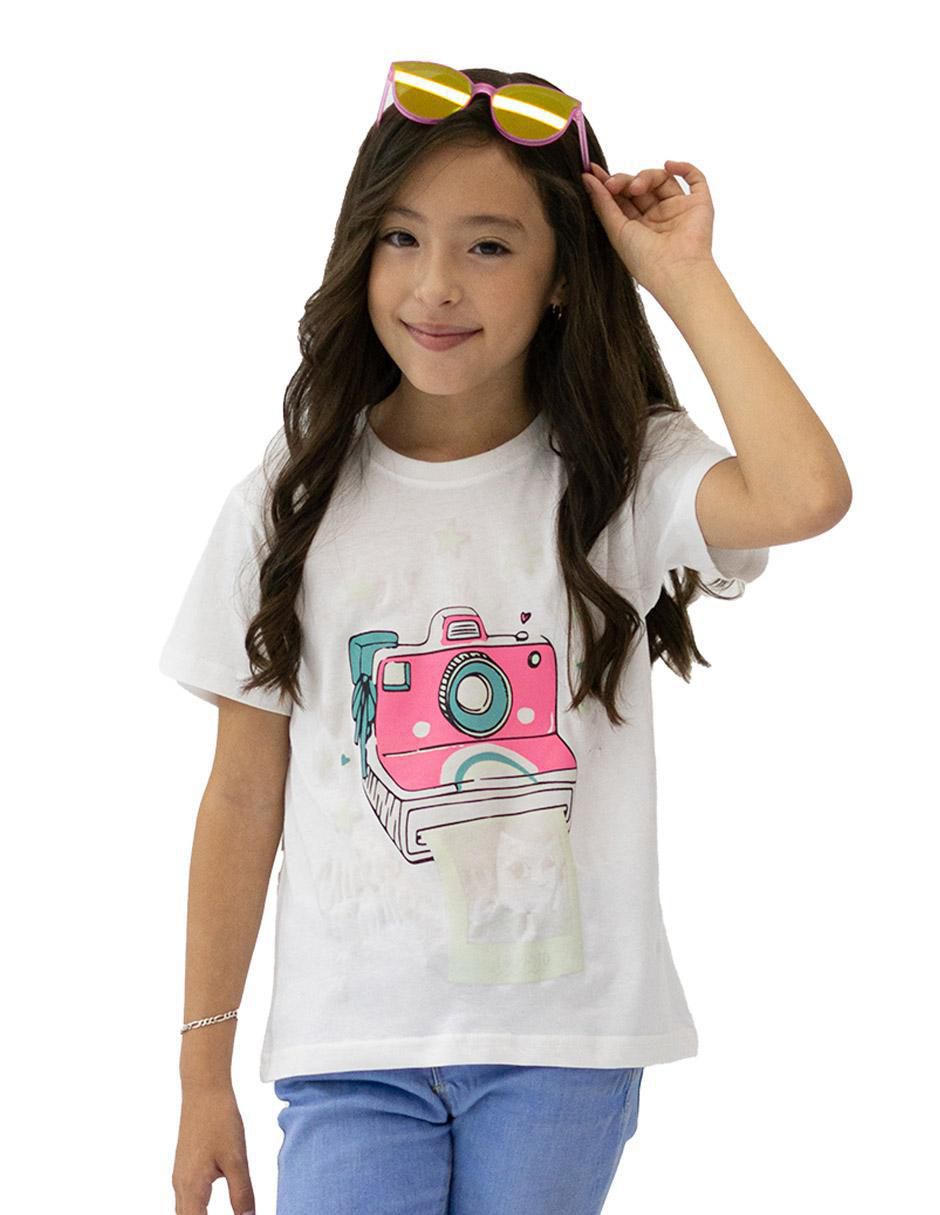 Playera Generra manga corta para niña Playera Generra manga corta para niña