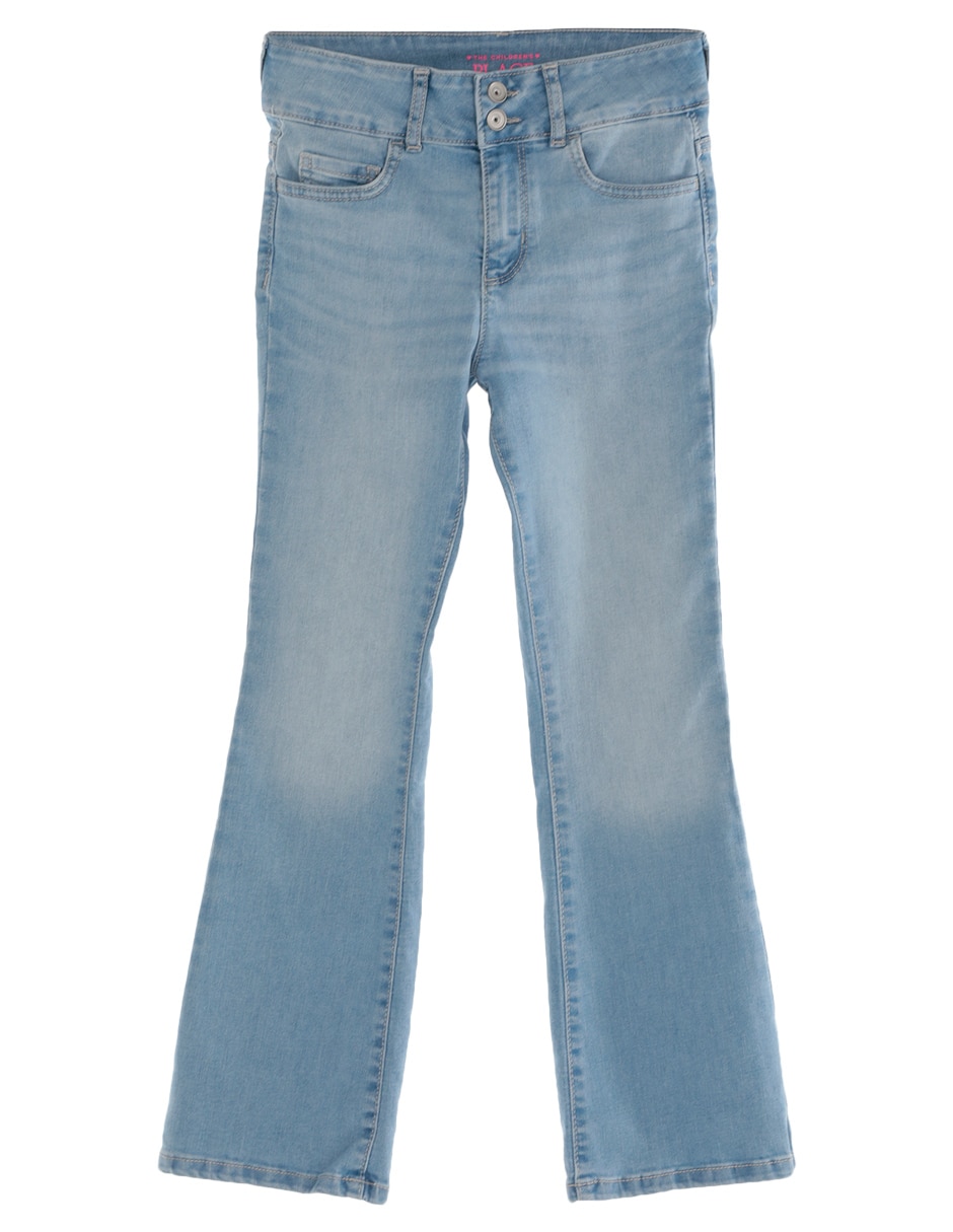Jeans campana deslavado para niña 1