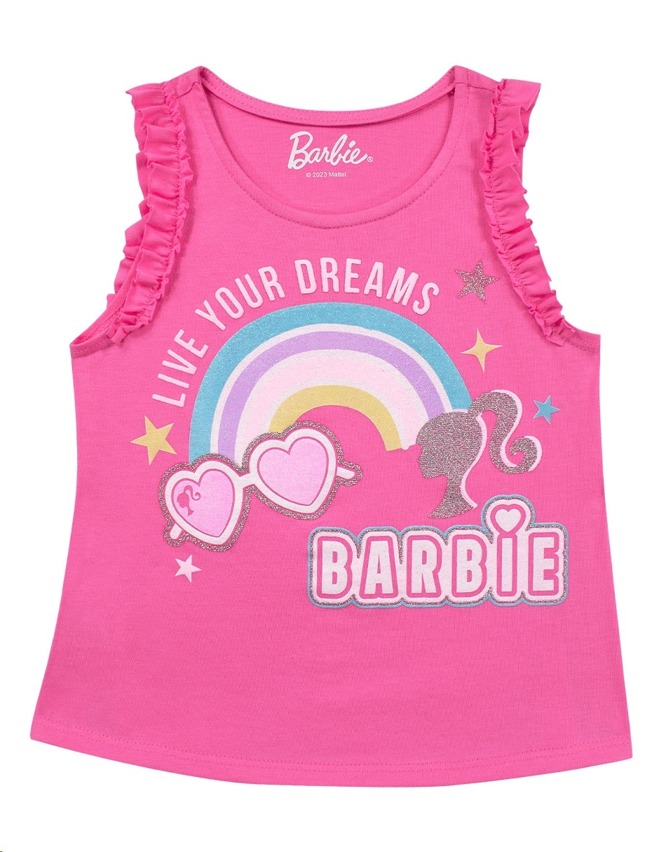 Playera Barbie sin manga para niña | Liverpool