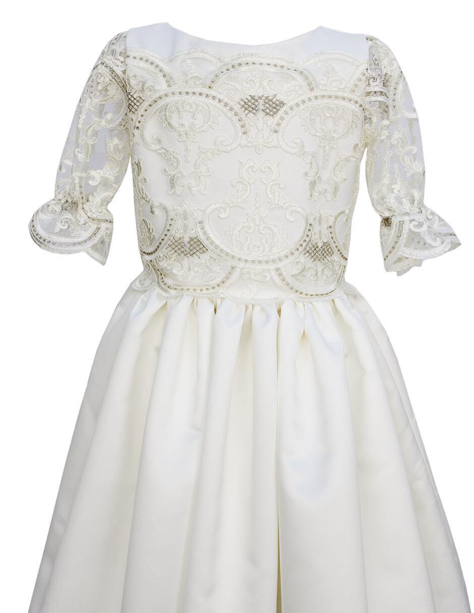 Vestido manga regular para niña 2