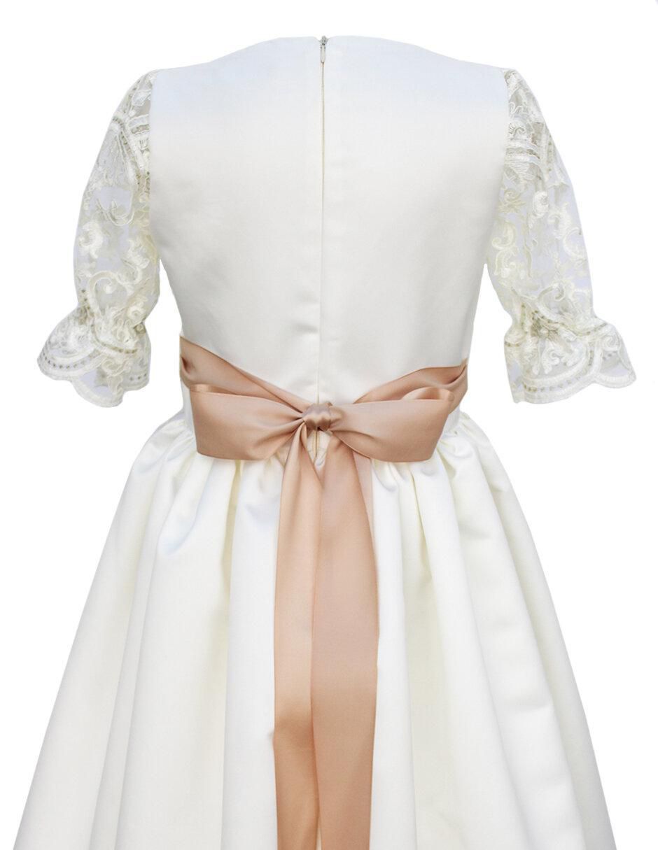Vestido manga regular para niña 4