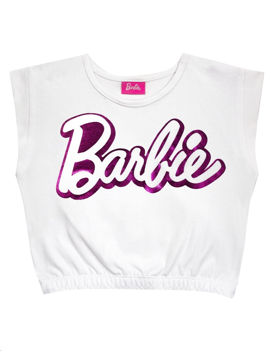 Playera Barbie sin manga para niña | Liverpool